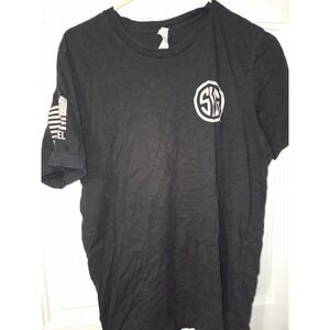 Nine Line Apparel Sig Sauer T-Shirt Mens L Black Excellent Tactical Patriotic